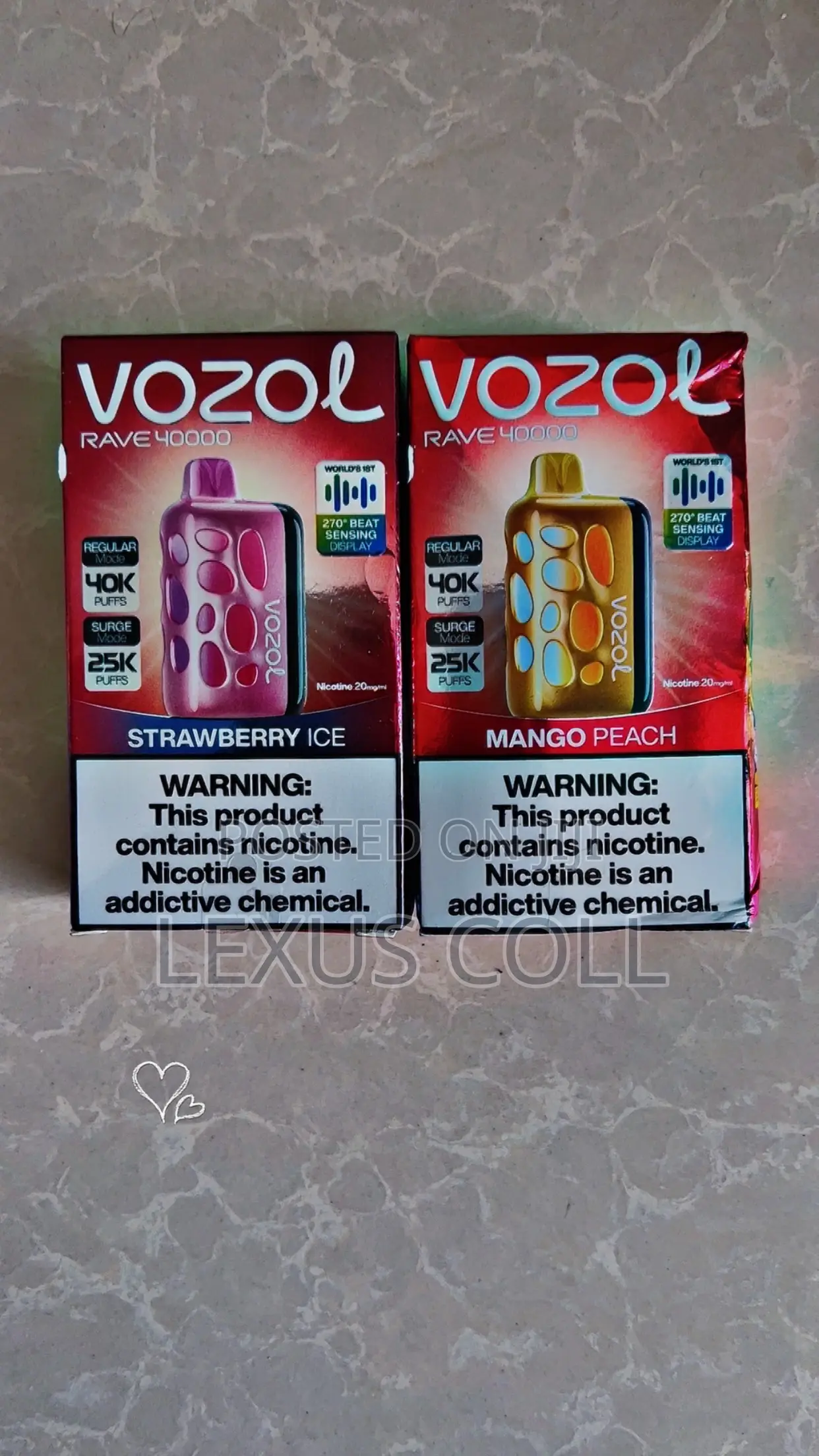 Vozol Vape Strawberry Ice Mango Peach