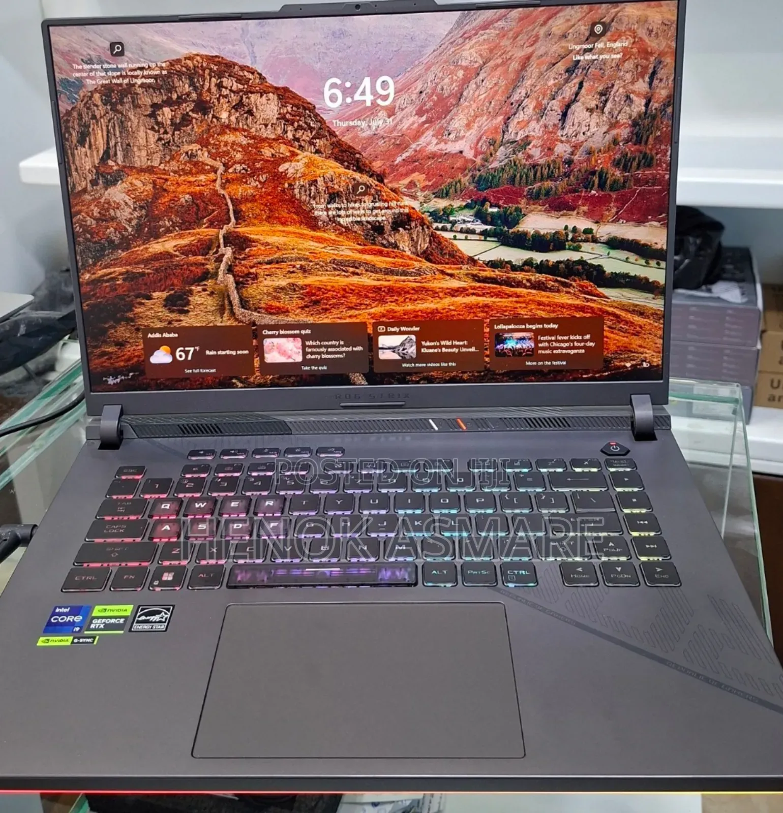 New Laptop Asus ROG Strix G15 32GB Intel Core I9 SSD 1T