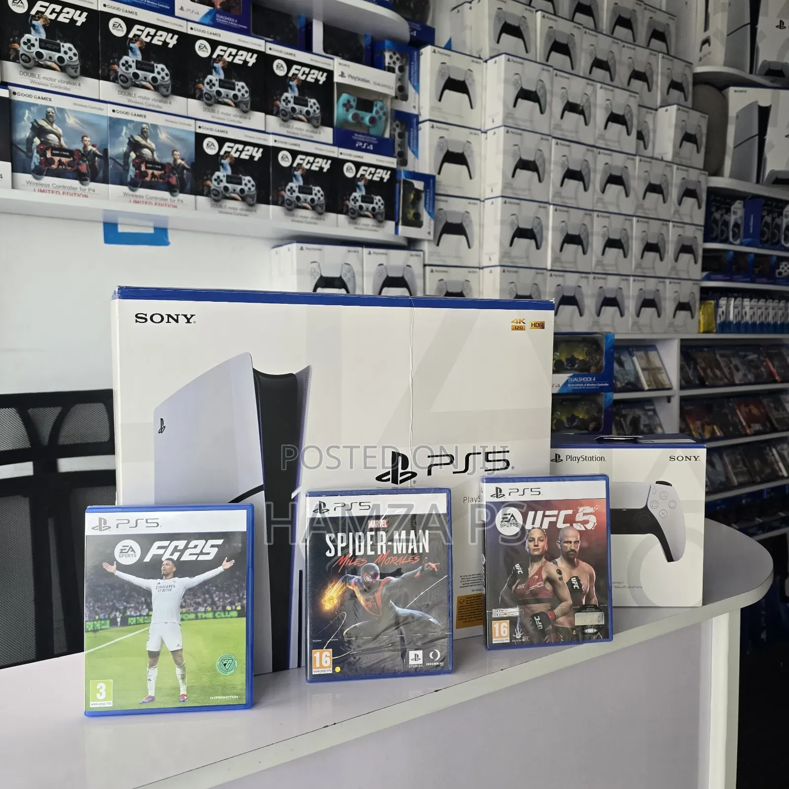 Ps5 Slim and Joystick With Some Games