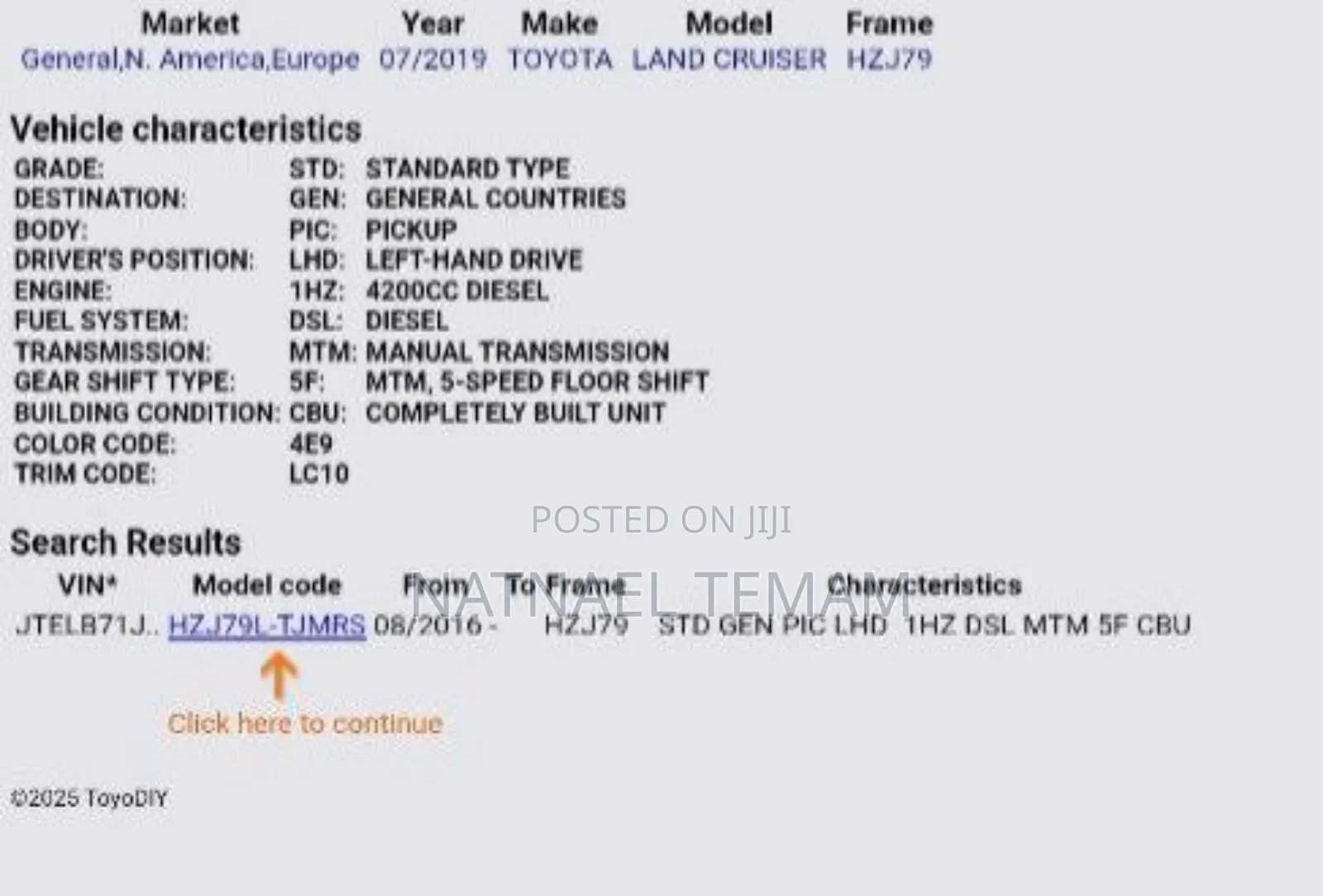 Toyota Land Cruiser 2019 Orange