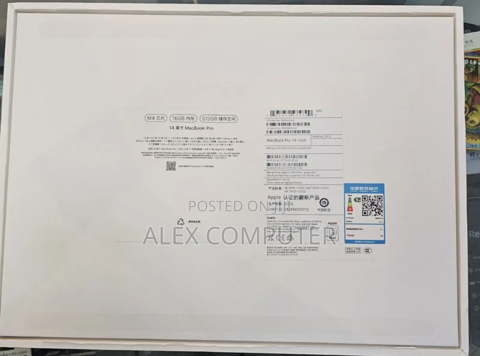 New Apple MacBook Pro 2024 M4 Pro 14-Inch 16GB Apple M4 SSD 512GB