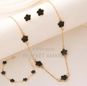 Photo - 3pcs Earrings Necklace
 Women Jawelary