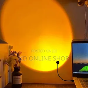 Photo - 1x Usb Sunset Lamp Led Rainbow Neon Night Light Projector Photography
