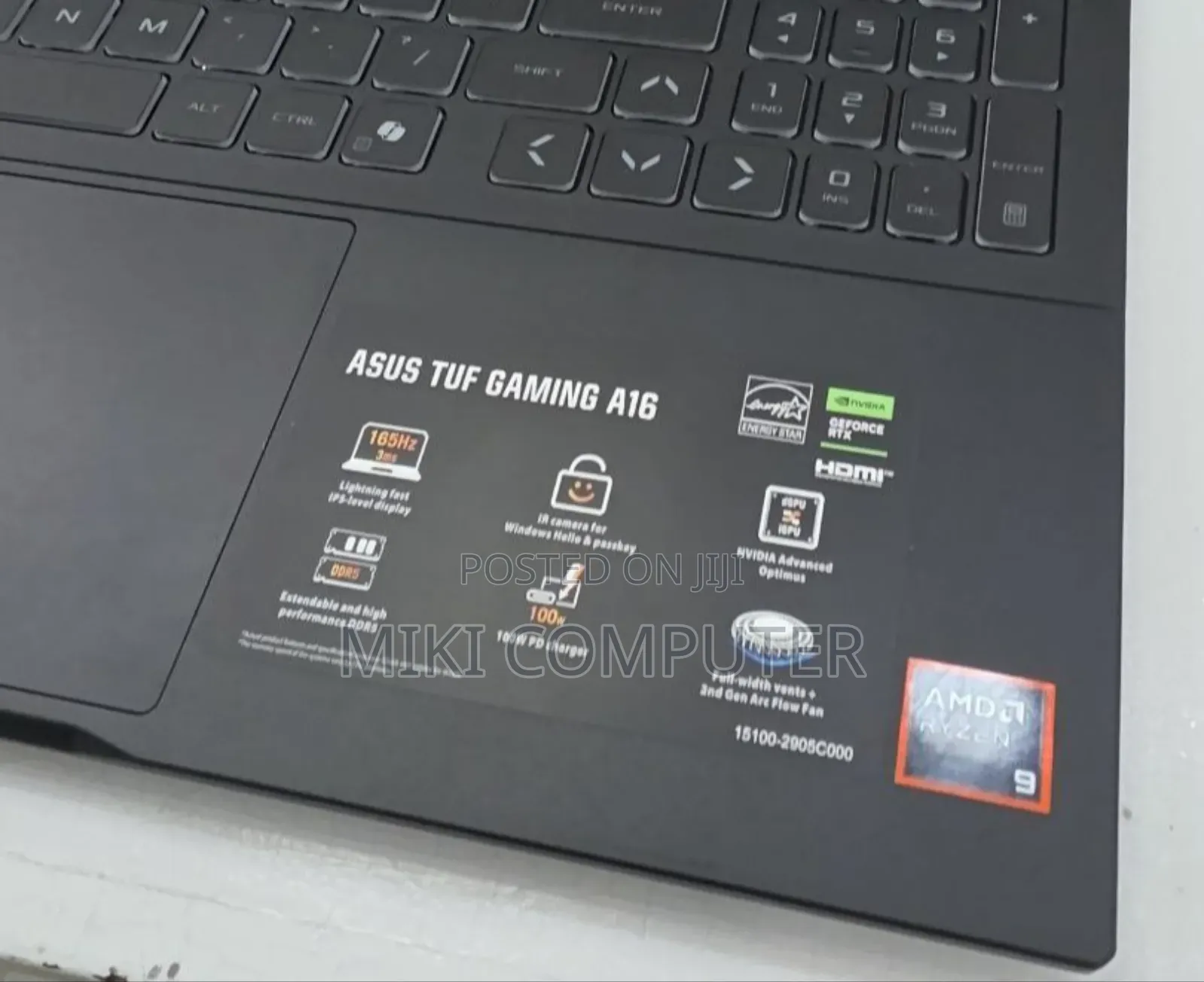 New Laptop Asus TUF Gaming A15 32GB AMD Ryzen 9 SSD 1T