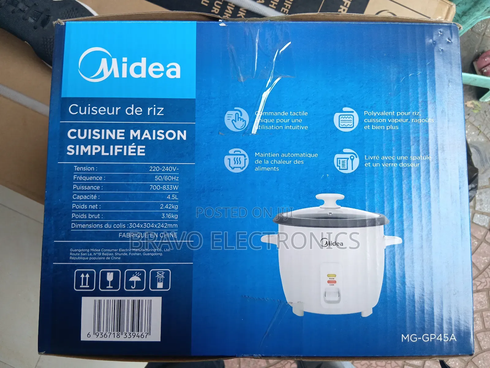 Midea Electric Cooker + Rice Cooker – 2 in 1 Original4.5l! 