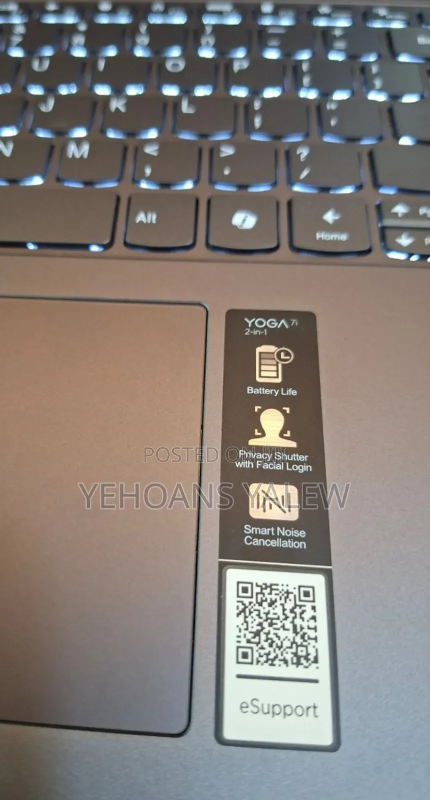 New Laptop Lenovo Yoga 7i 16GB Intel Core Ultra 7 SSD 1T