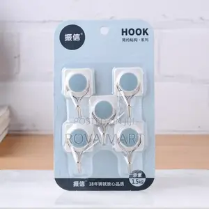 Wall Mounted Strong Adhesive 5 PCS Hanging Hook
