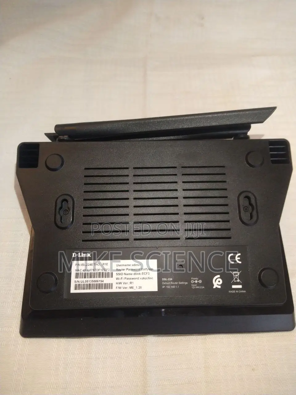 D-Link DSL-224 Wireless N300 Vdsl2/Adsl2+ Modem Router Dlink Router