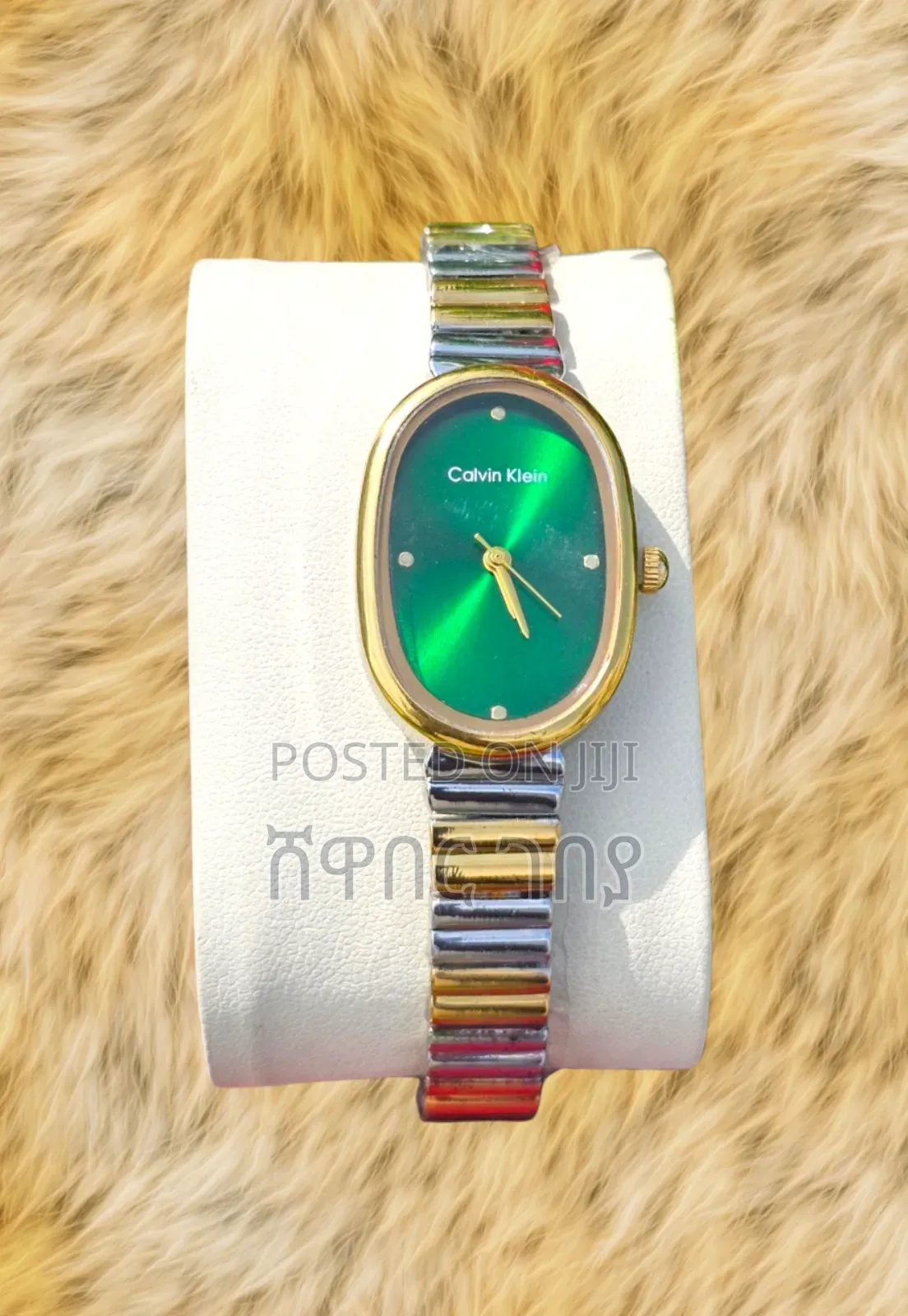 Calvin Klein Women's Two-Tone Watch With Emerald Green and Black Dial