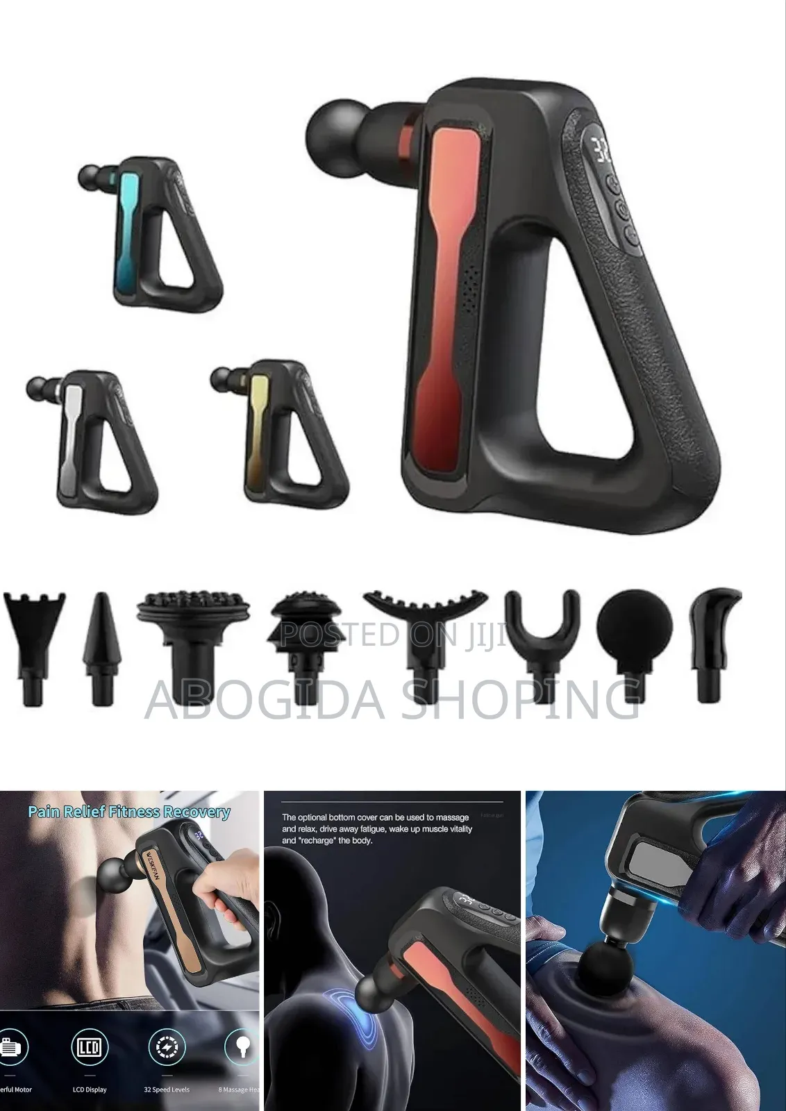 8in1 Blueidea Fascial Gun Massager