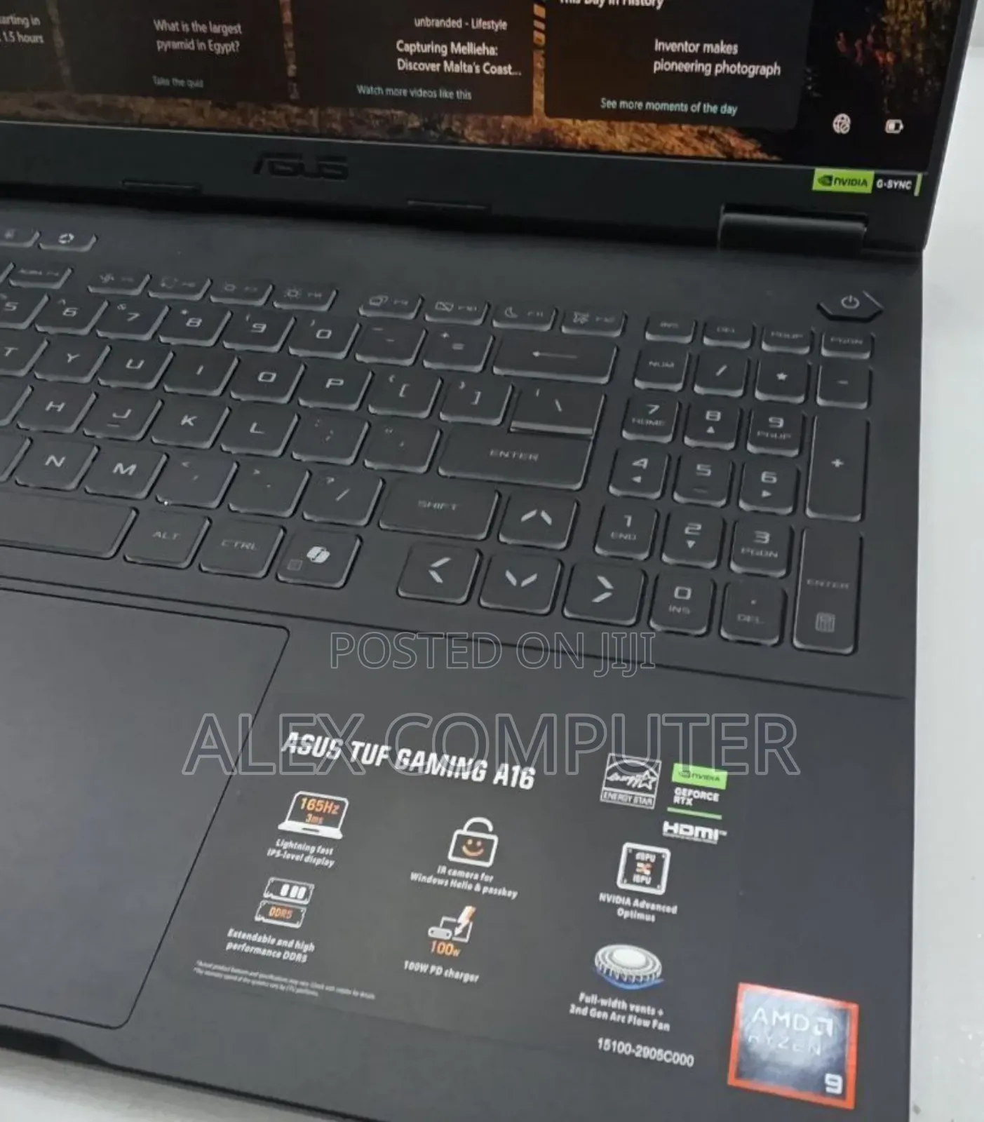 New Laptop Asus TUF Gaming A16 32GB AMD Ryzen 9 SSD 1T