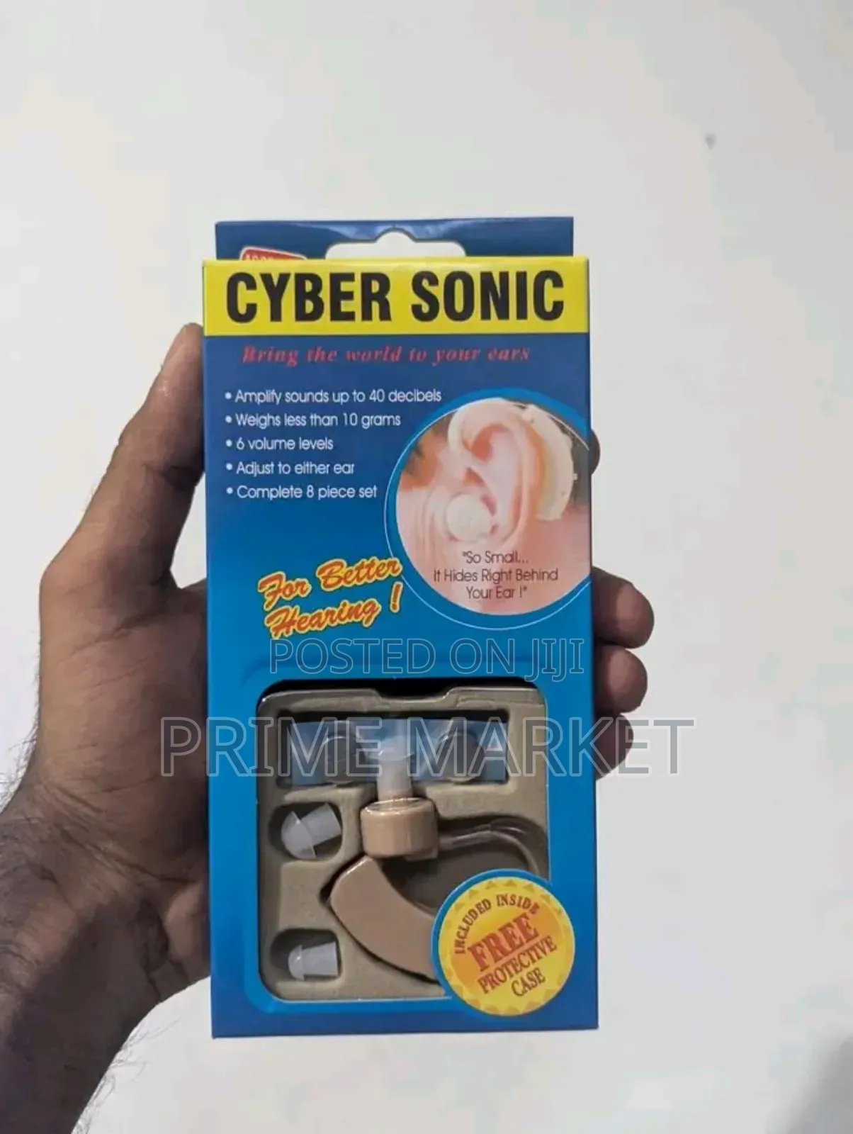 Original Cyber Sonic Hearing Aid | With Disposal Button Cell Batteries