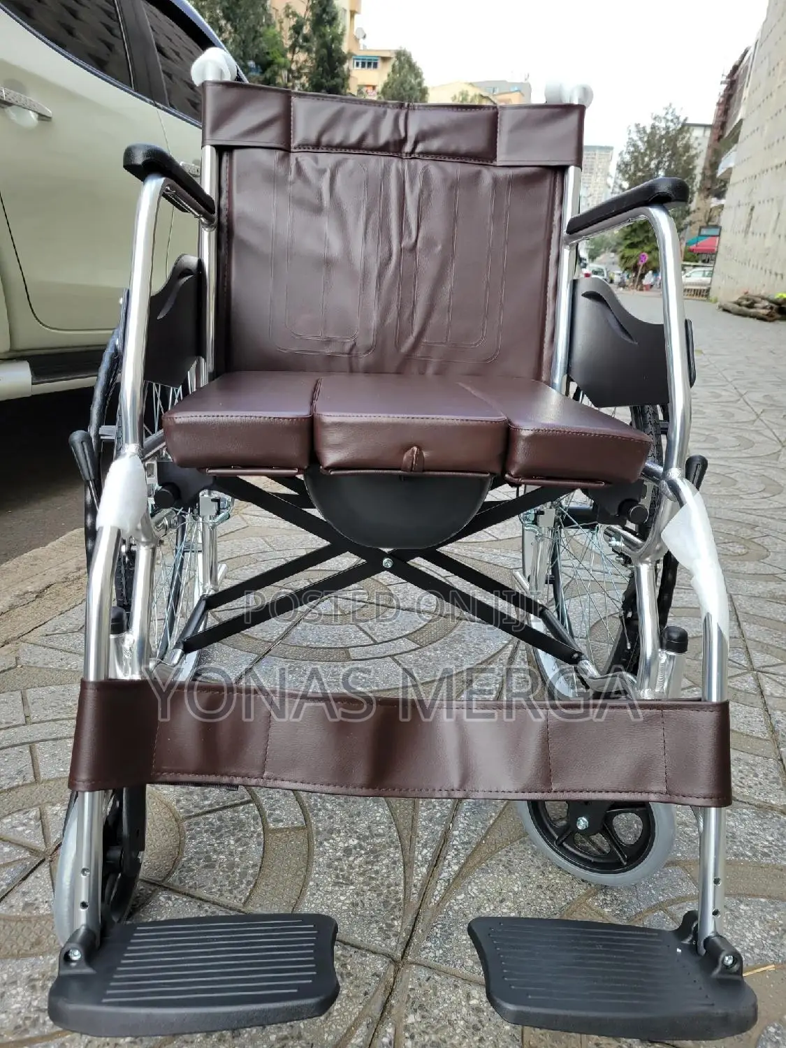 Folding Waterproof Disabled Wheelchair畛፮toilet Wheelchair።፨Wheelchair