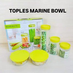 5 In1toples Marine Bowl Set (Five-Piece Glass Storage Container Set)