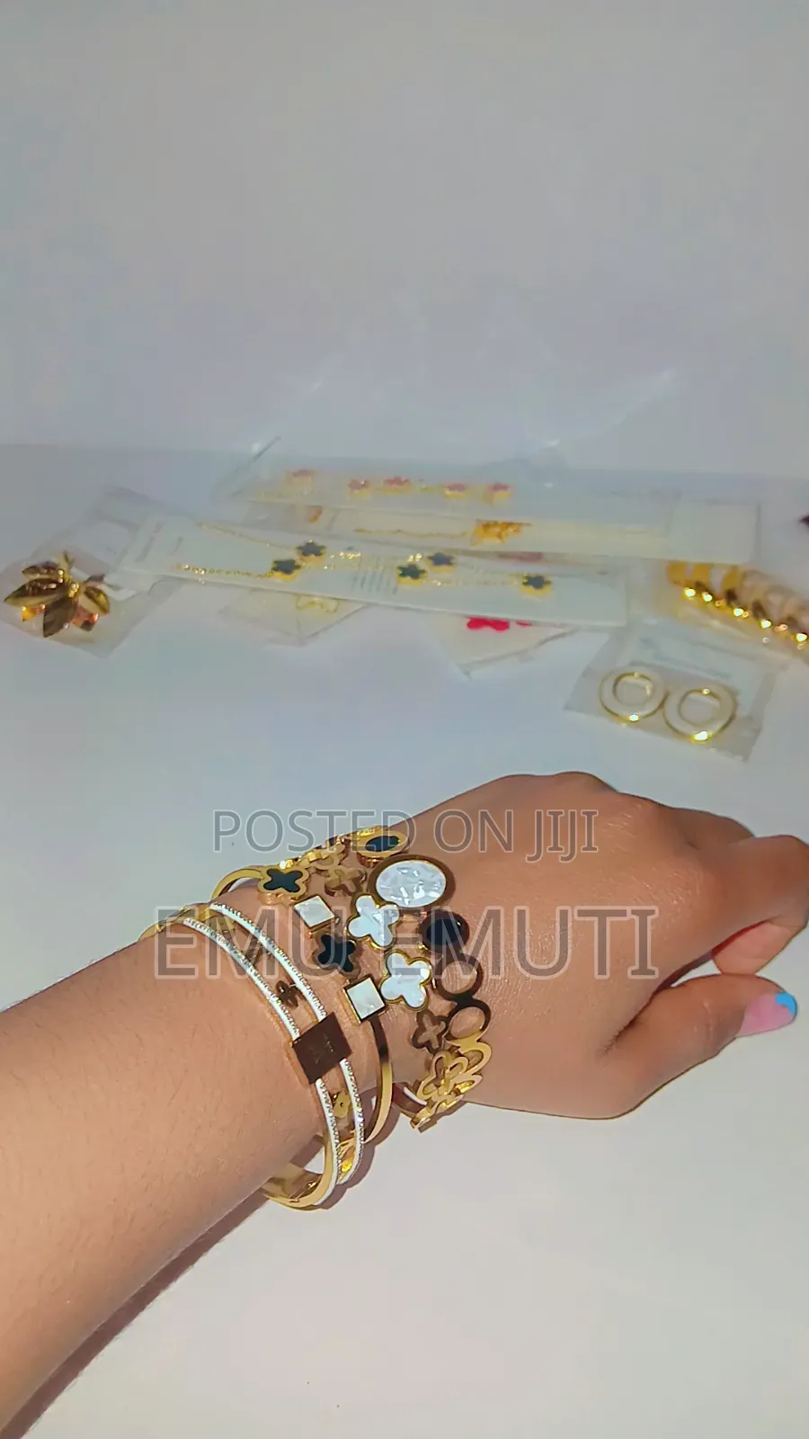 Necklace, Earrings, Bracelets