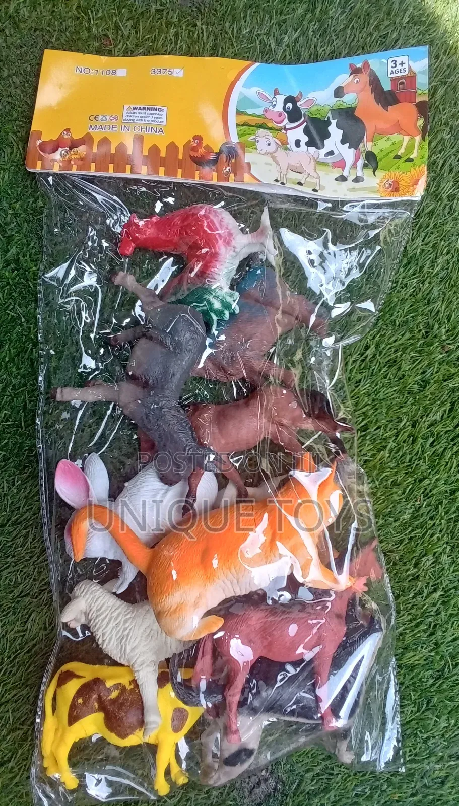 Happy Ranch Farm Animal Toy Set - 12 PCS