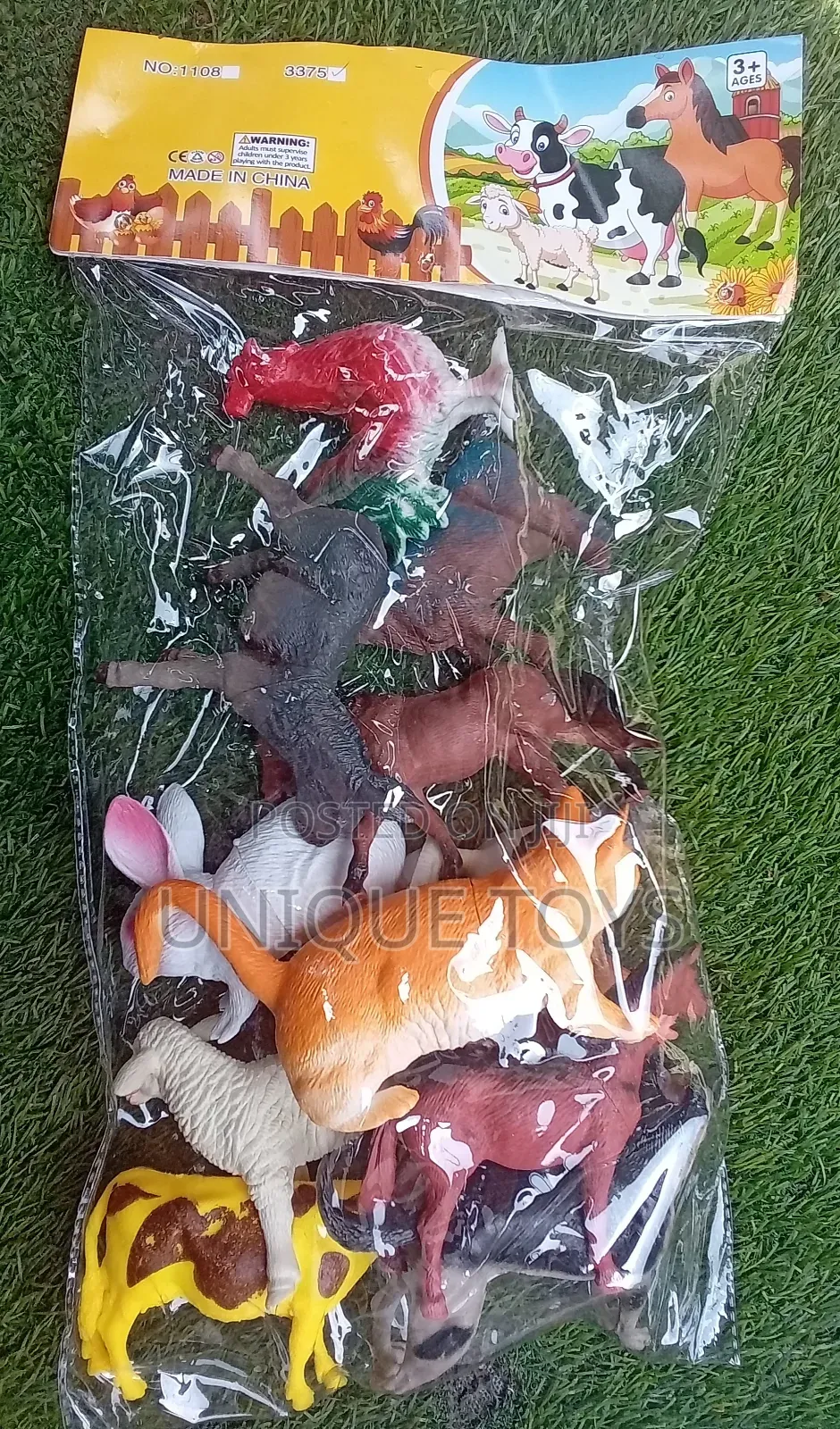 Happy Ranch Farm Animal Toy Set - 12 PCS