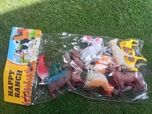 Happy Ranch Farm Animal Toy Set - 12 PCS