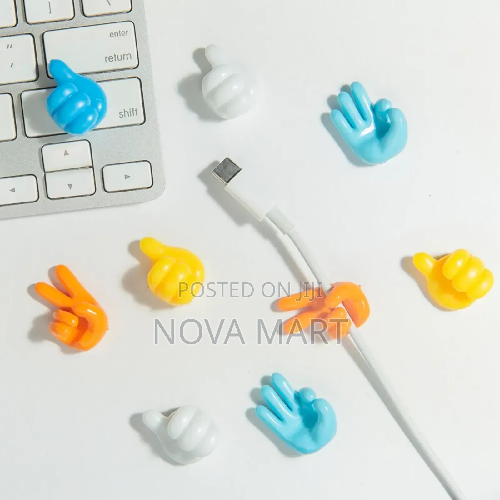 Self Adhesive Silicone Thumb Hooks, Multifunctional Cable Clips