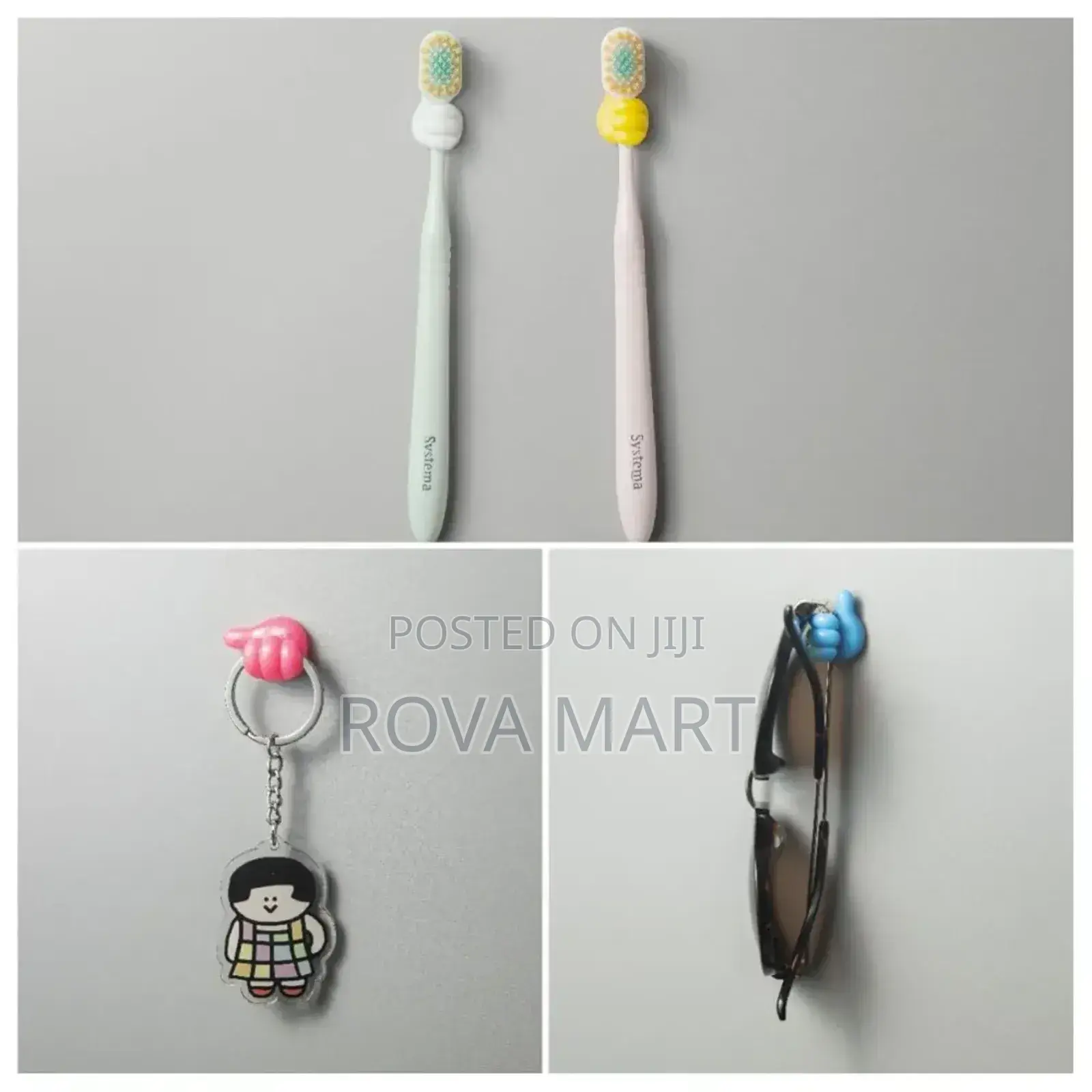 Self Adhesive Silicone Thumb Hooks, Multifunctional Cable Clips