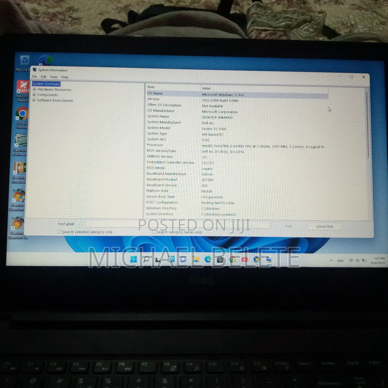 Laptop Dell Vostro 3560 4GB Intel Core 3 HDD 1T