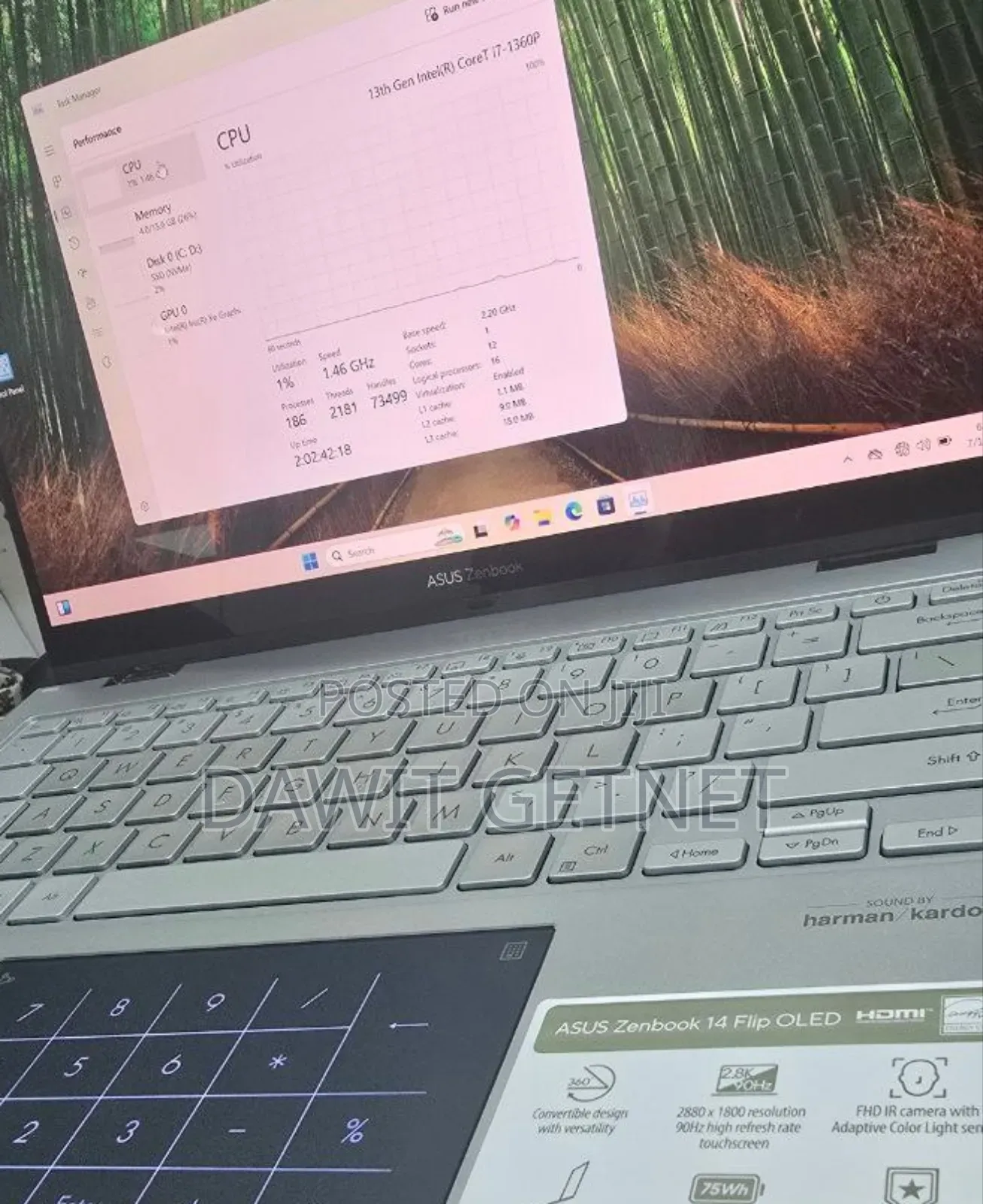 New Laptop Asus ZenBook 13 UX331UN 16GB Intel Core I5 SSD 1T