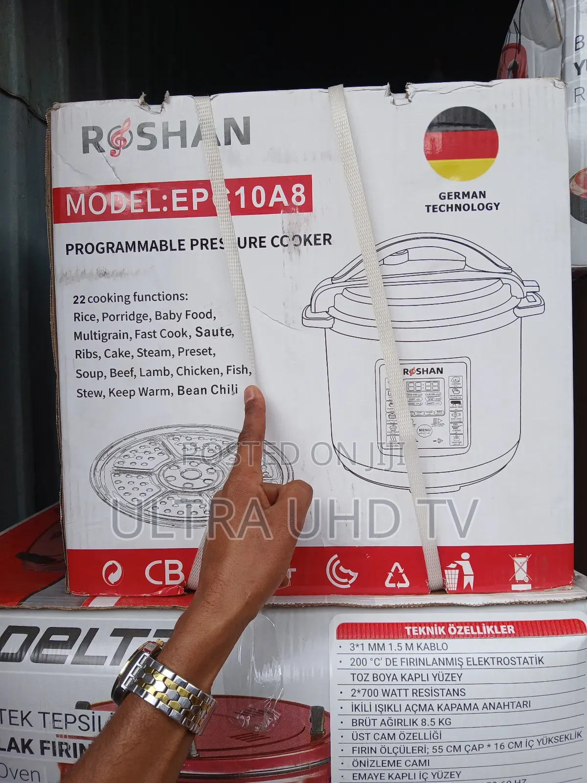Rhroshan Model:Ep 10a8 Programmable Pressure Cooker