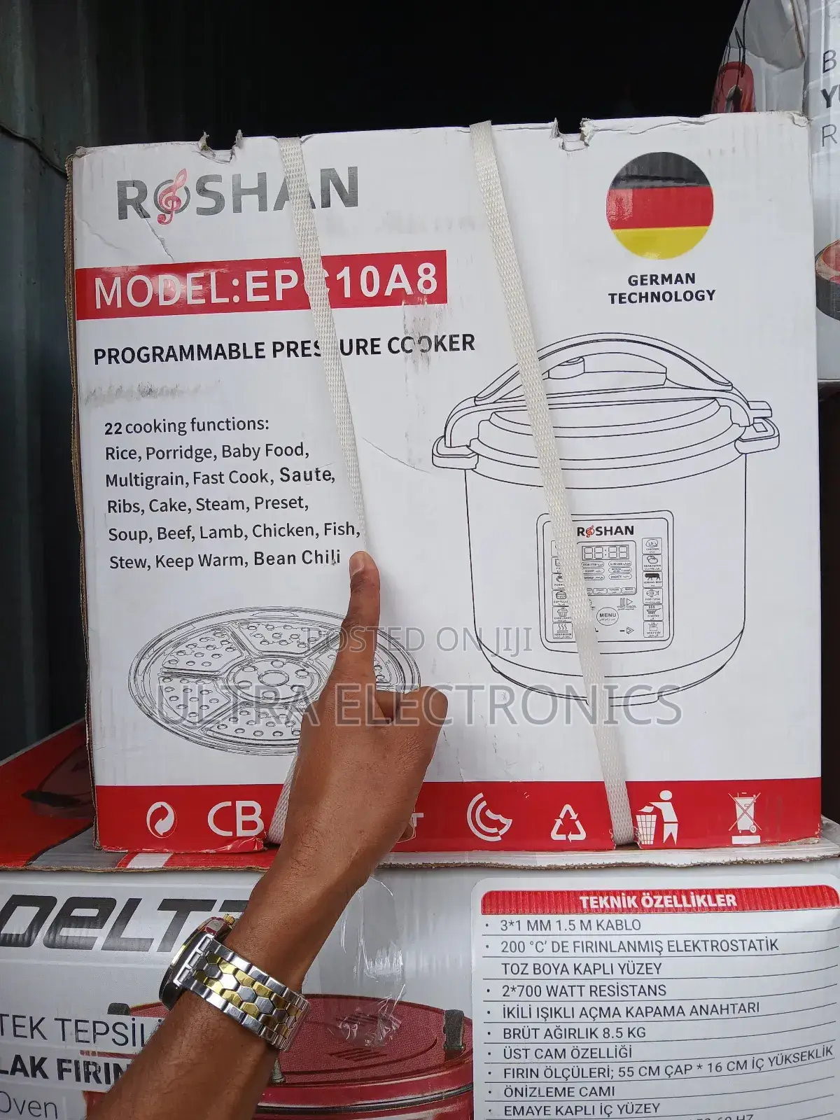 Pressure Cooker Rhroshan Model:Ep 10a8 Programmable Pressure Cooker