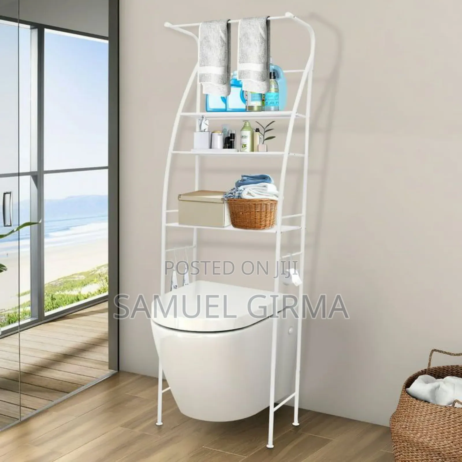  3tier Washing Machine/Toilet Rack 
 የመፀዳጃ ቤትዕቃዎች መደርደሪያ