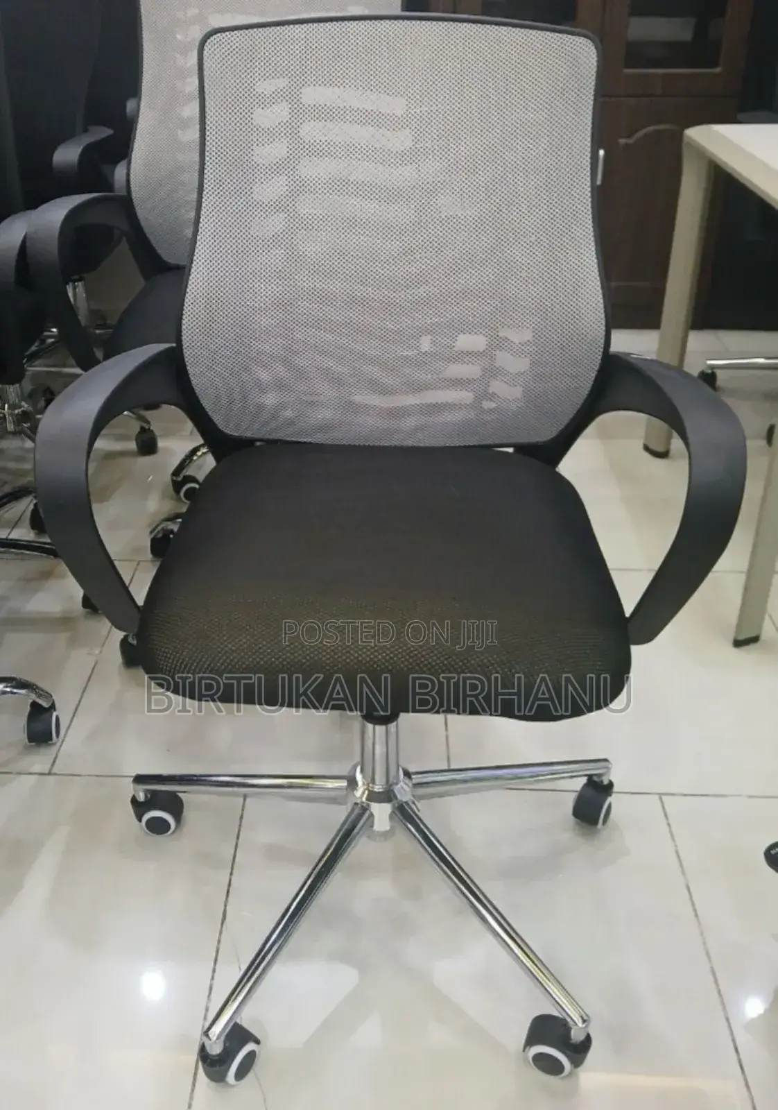 Silver Back Office Secretary Chair