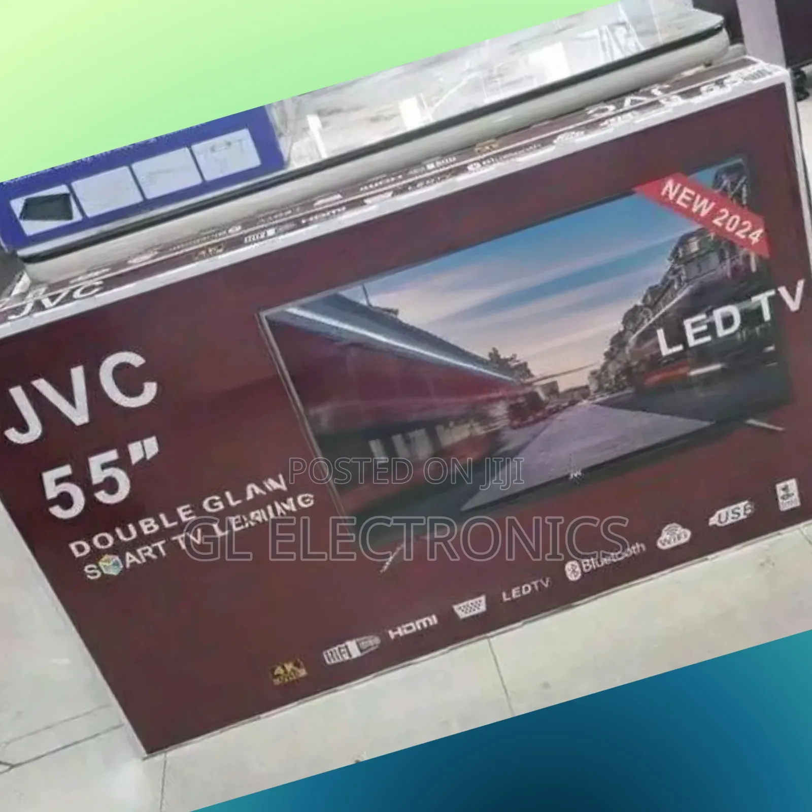 JVC 55 Inch Double Glass