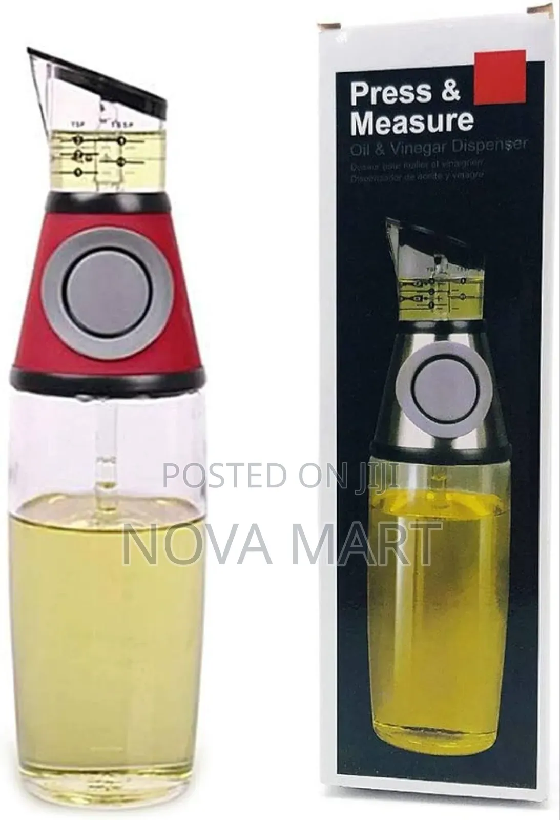 Press and Measure Oil and Vinager Dispenser