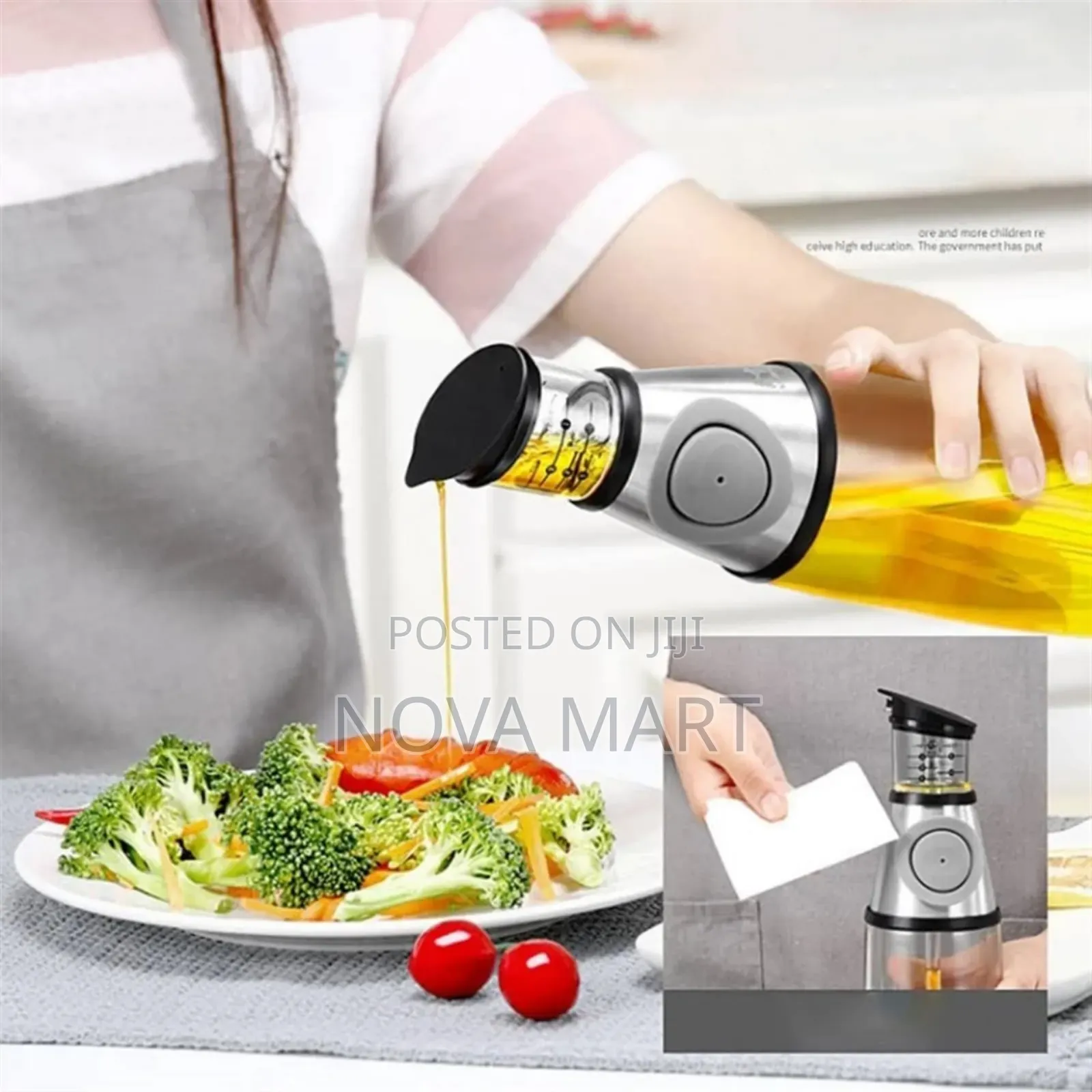 Press and Measure Oil and Vinager Dispenser