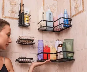 5pcs Stainless Steel Organizing Storage Rack