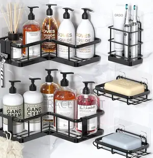 5pcs Stainless Steel Organizing Storage Rack