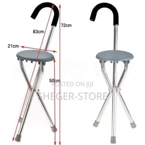 Foldable Crutch With Chair (ተጣጣፊ ከዘራና ወንበር በአንድላይ)
