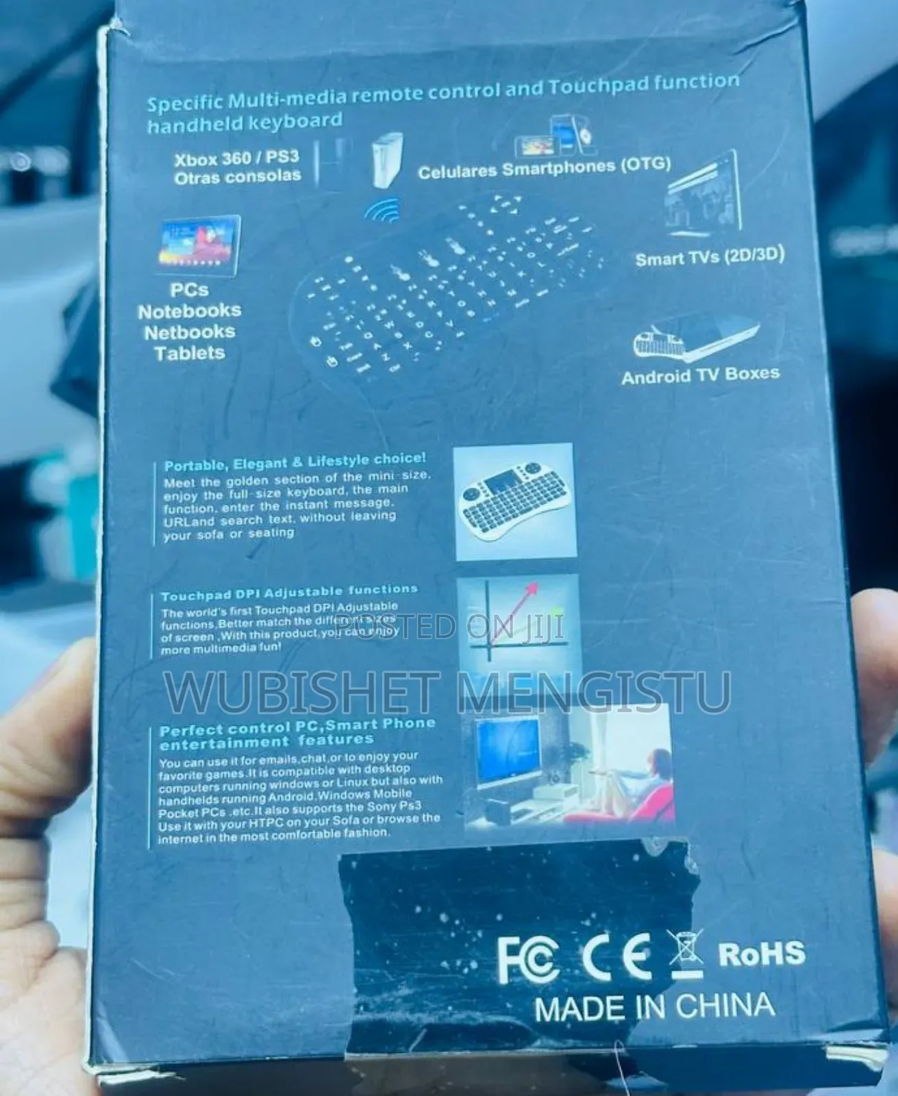 Mini Wireless Keyboard With Touchpad