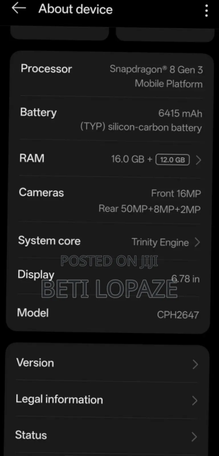 New OnePlus 13R 512 GB Black