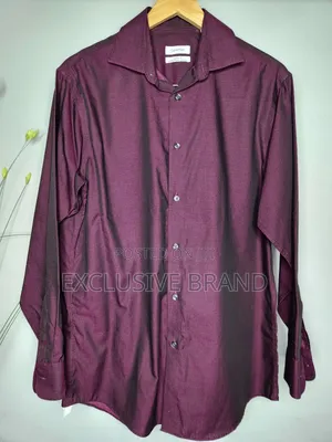 Photo - Burgundy Elegance – Men’S Long Sleeve Shirt