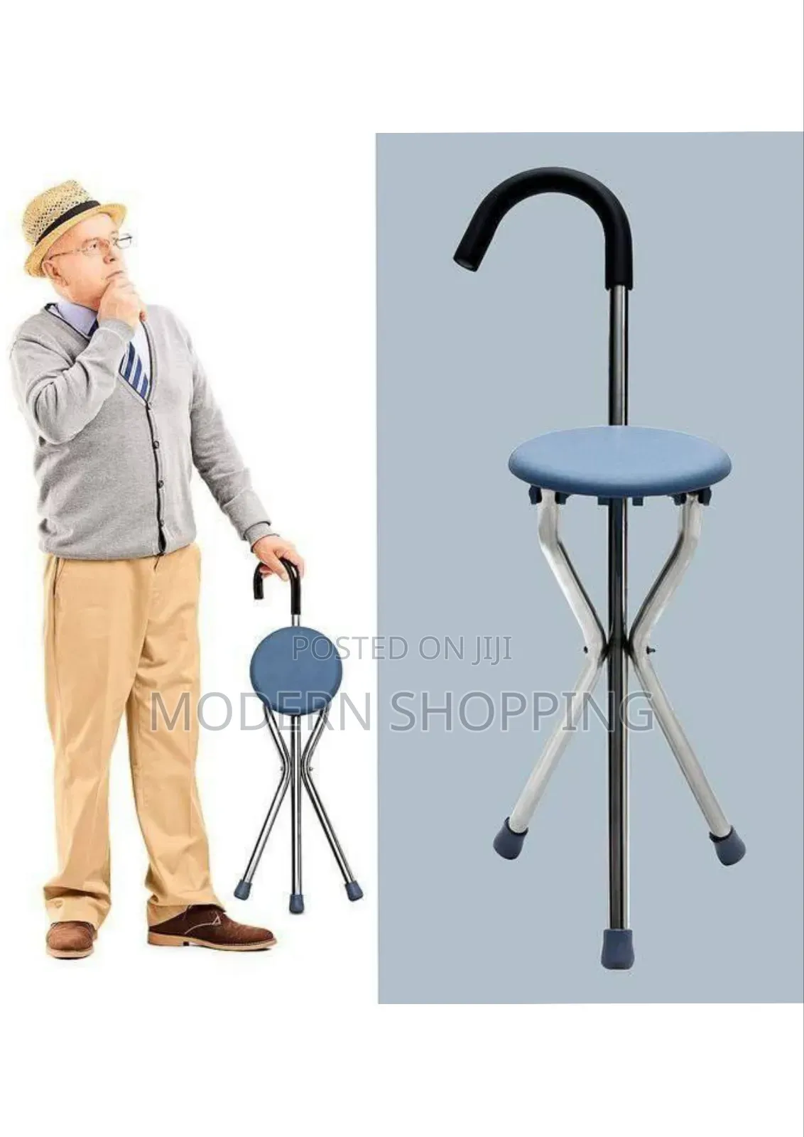 Foldable 3 Legged Walking Stick