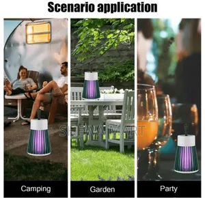 Photo - Rechargeable/Plug-in Hanging Mosquito Killer Lamp - 360° Protective E