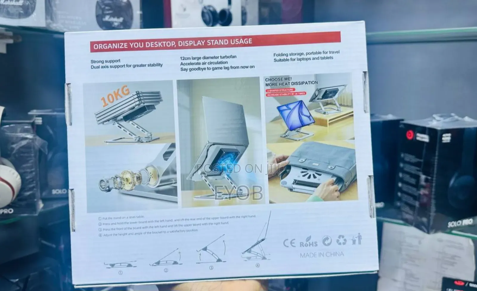 Laptop Stand With Fan ( High Quality )