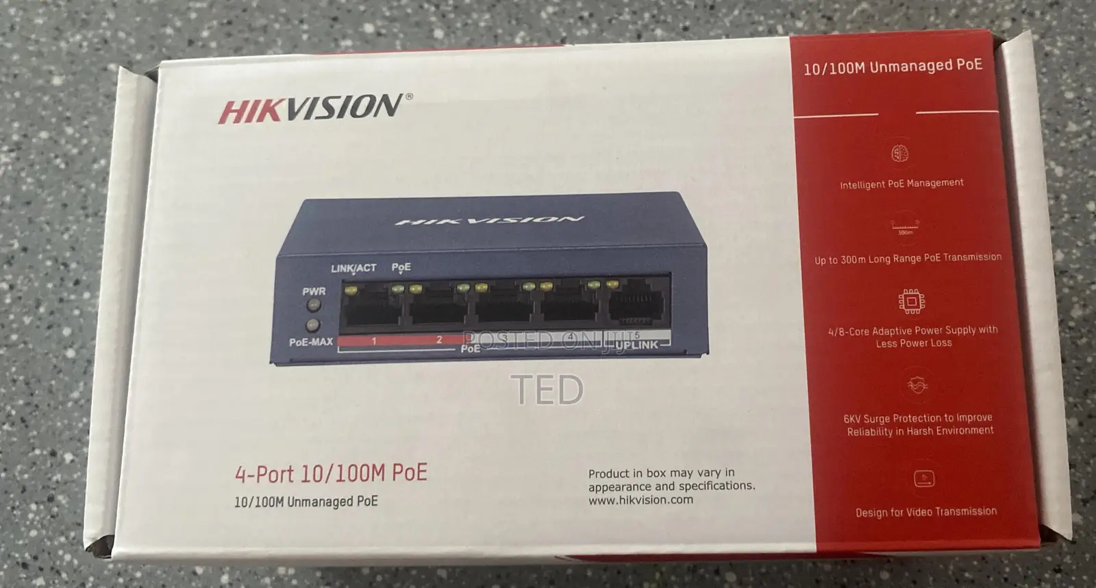 Poe Switch 4-Port Hikvision