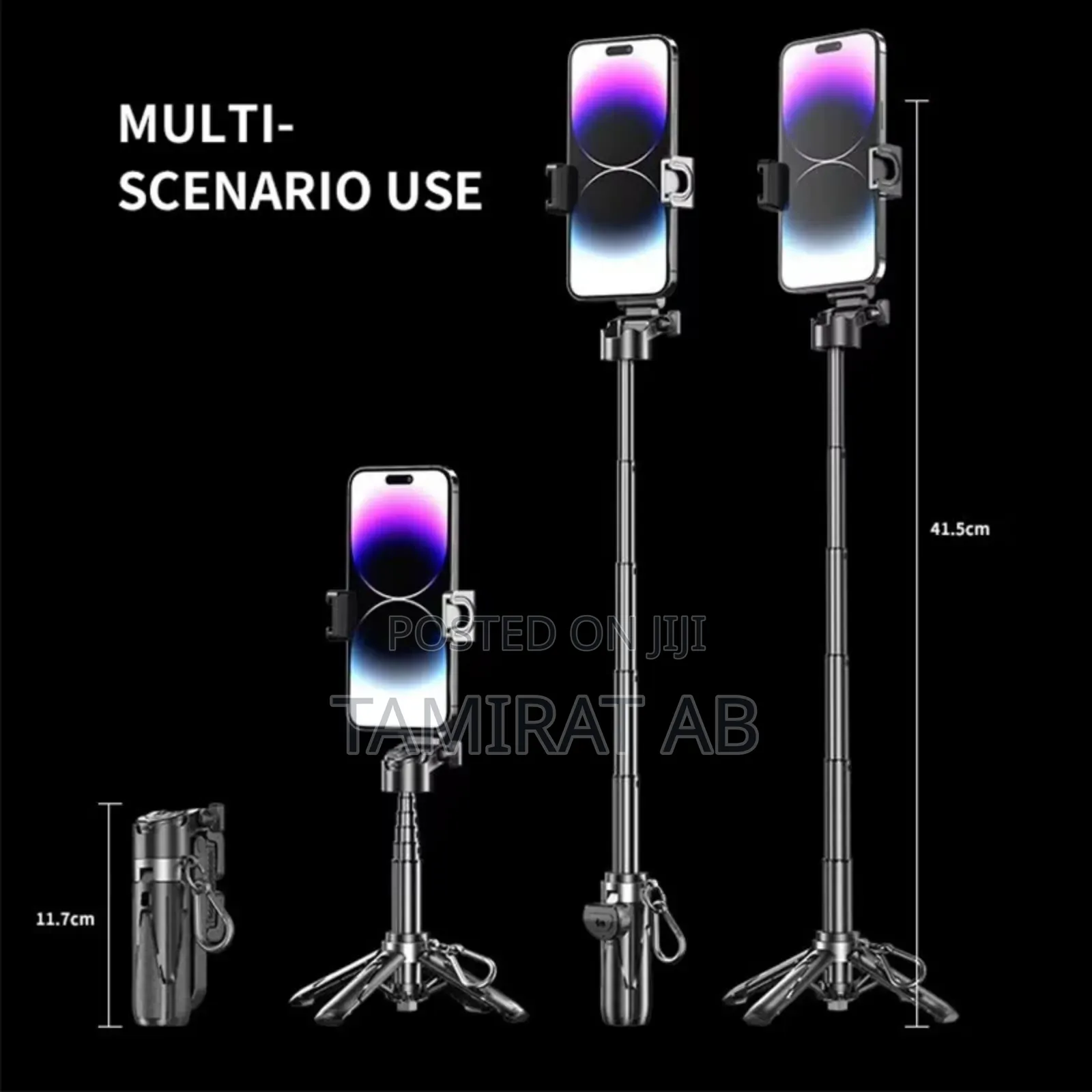 Jc-25h Live Broadcast Selfie Stick / Tripod With Dual Led Fill Lights