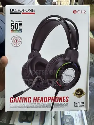 Photo - Borofone B0112 Gaming Headphones - Big Sound, Clear Chat, and RGB