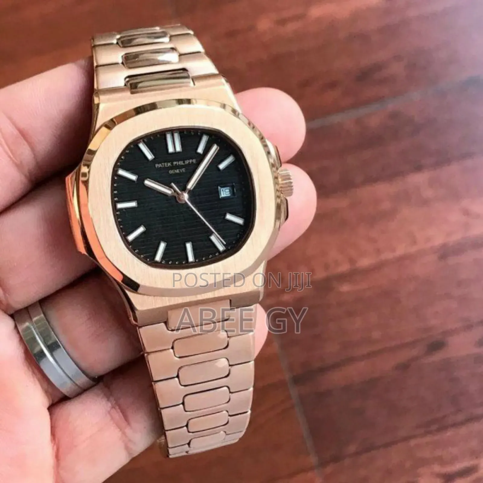 Patek Philippe Automatic Mechanical Timepiece With a Rose Gold-Colored