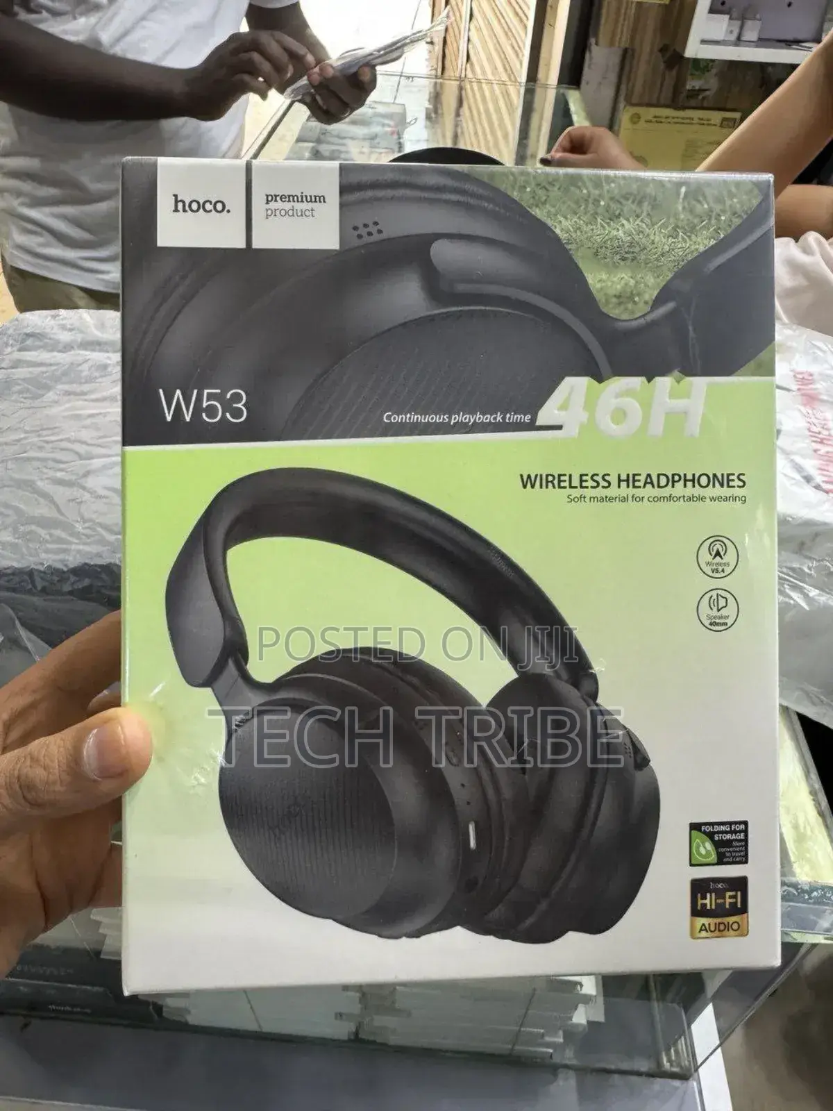 Hoco W53 Wireless Headphones - 46 Hours of Non-Stop Hi-Fi Sound!