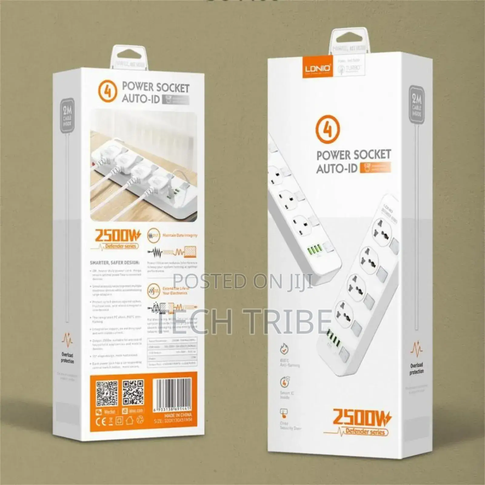 Ldnio 4 Power Socket Autoid Defender Series Protection for All Devices