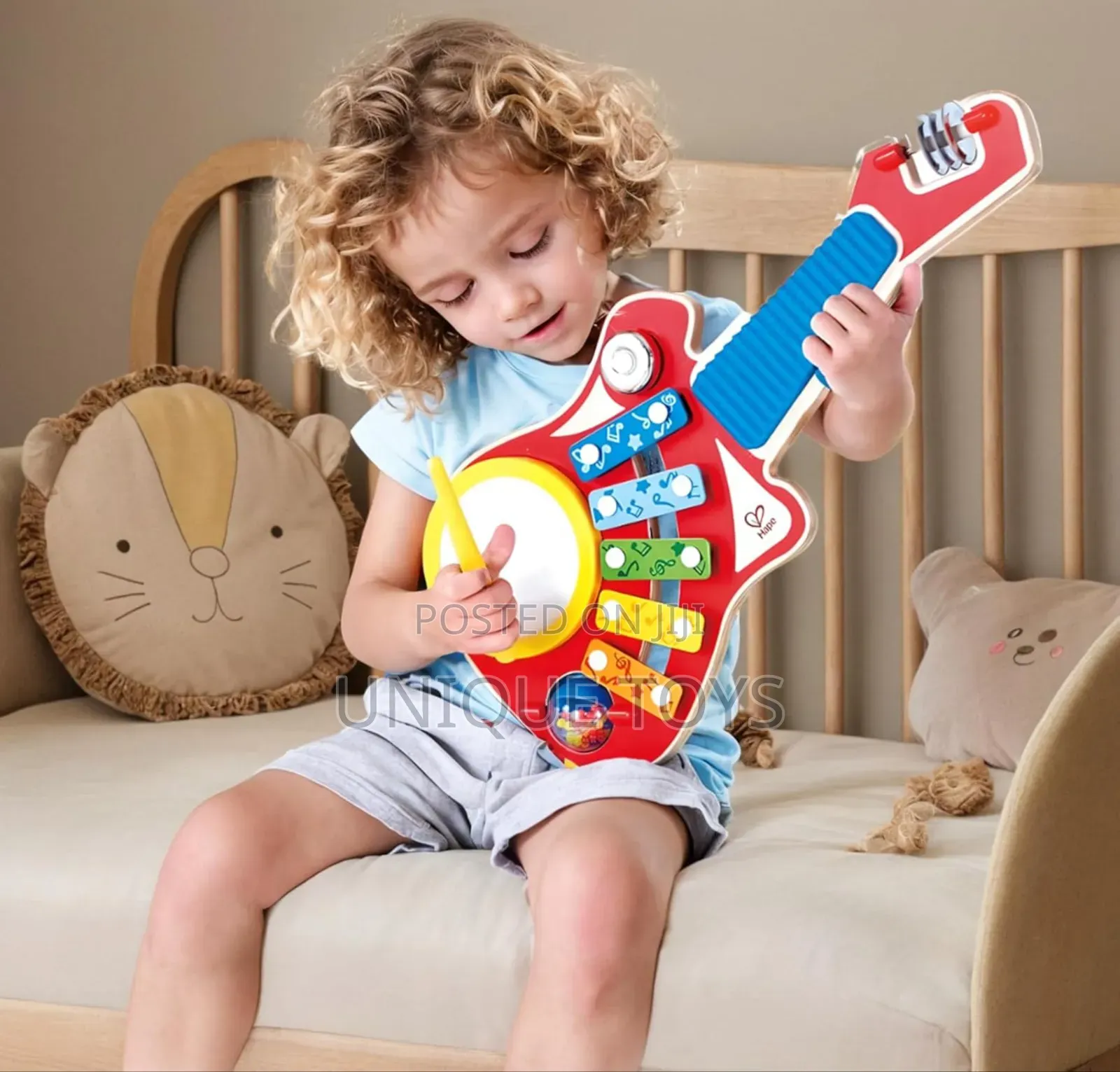 Hape 6-in-1 Wooden Music Maker