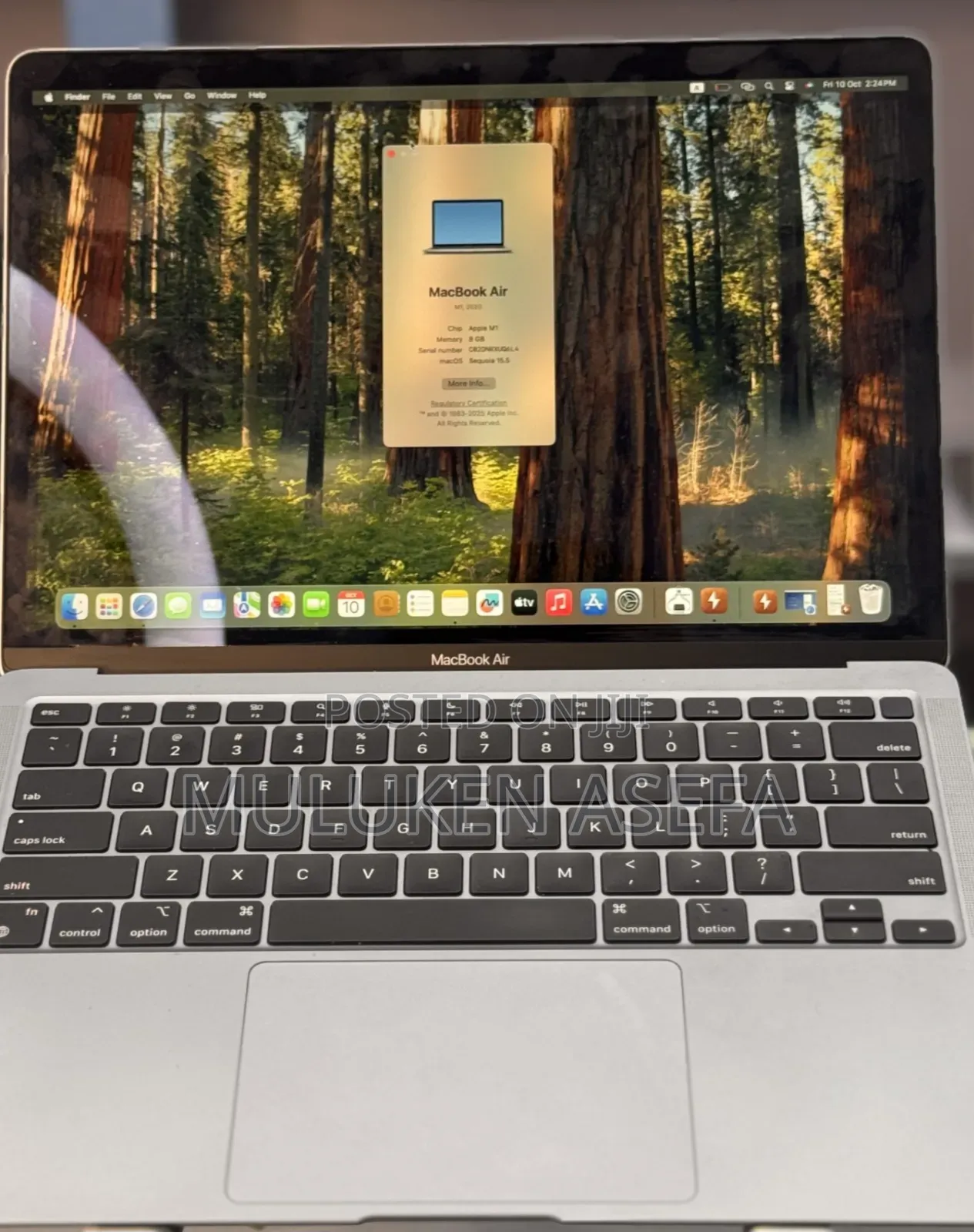 New Laptop Apple MacBook Air 2020 M1 8GB Apple M1 Max SSD 256GB